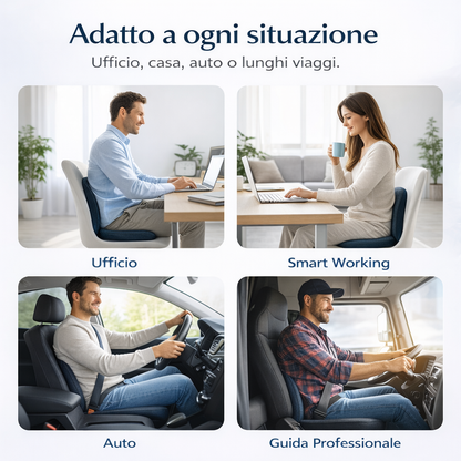 Cuscino ergonomico per schiena e postura